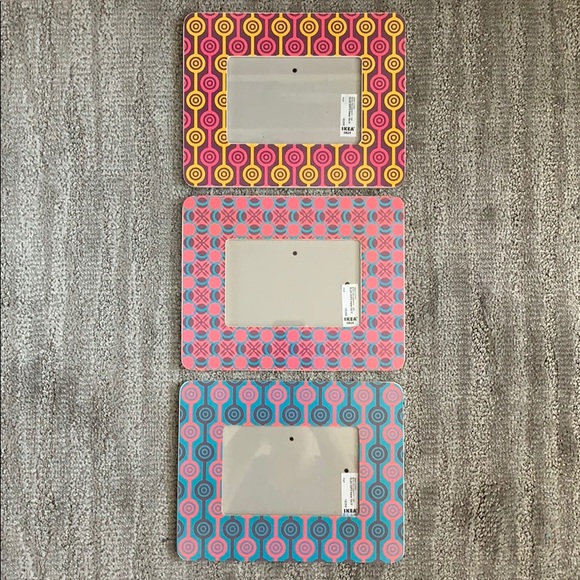 Set of Three Colorful Picture Frames 4X6 - Picture 1 of 16